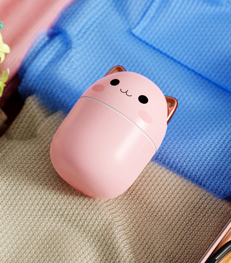 200ml Air Humidifier, Aroma Diffuser With Night Light, Rechargeable And Refillable