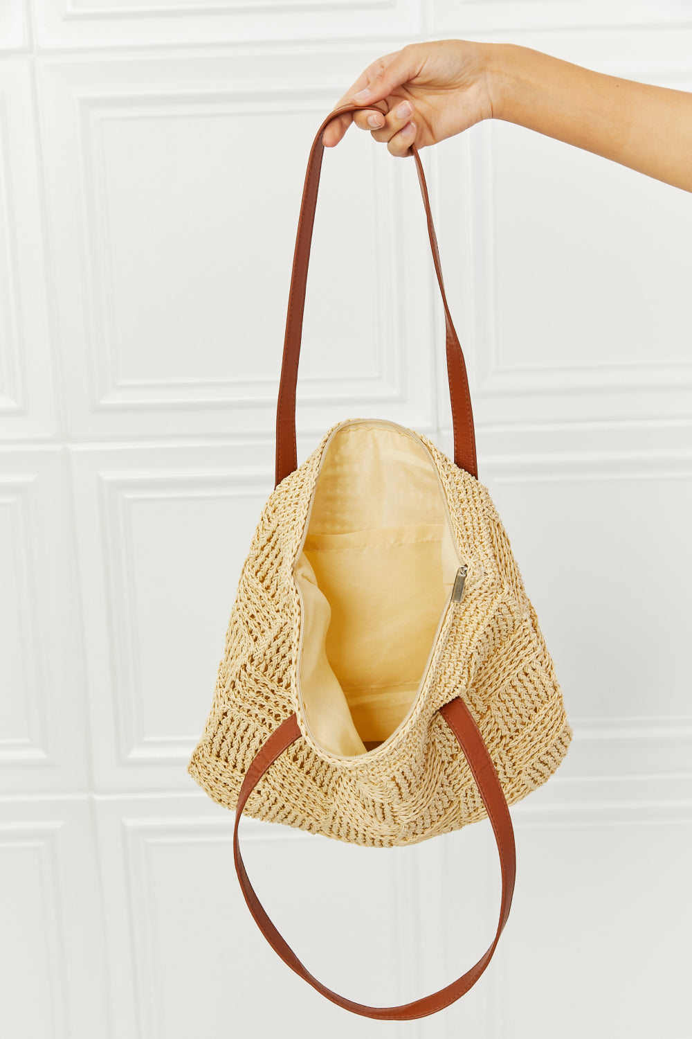 Picnic, Straw Tote Bag