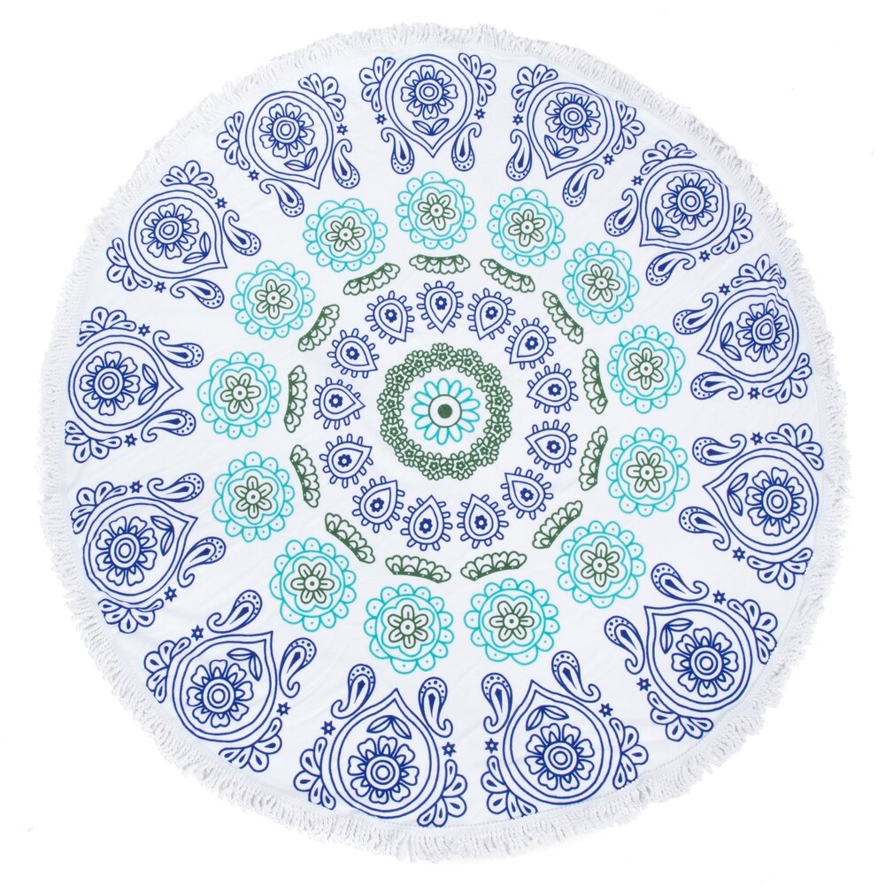 Round Mandala Beach Towel