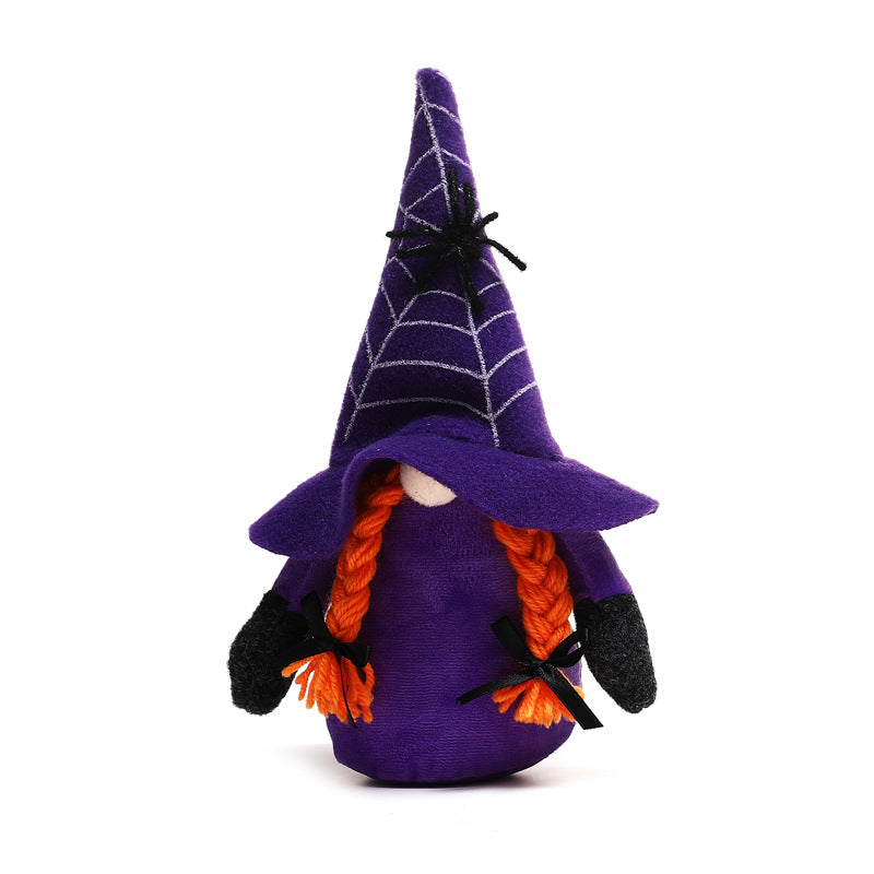 Halloween Gnome, Spooky Spider Web Design