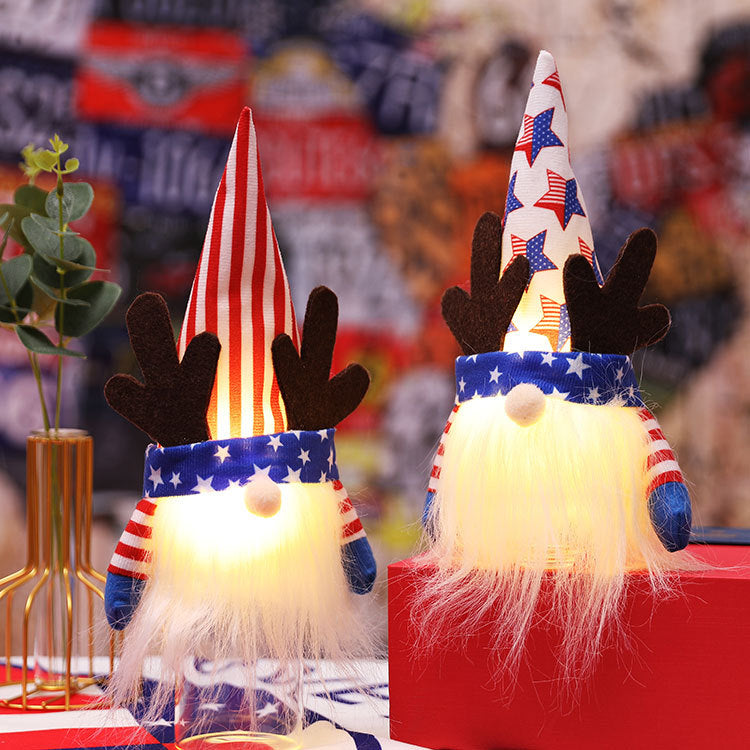 Light Up 4th Of July Holiday Gnome