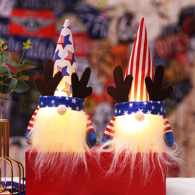 Light Up 4th Of July Holiday Gnome