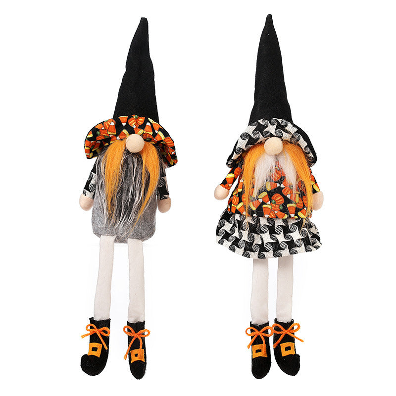 Candy Corn, Long Legged Halloween Gnome