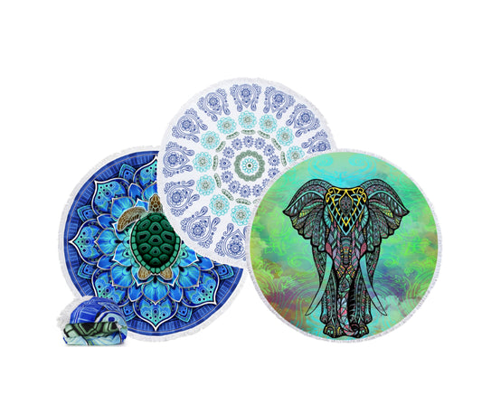 Round Beach Towel 3-pack Bundle